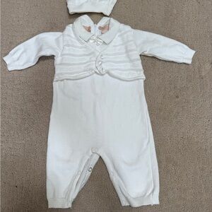 Boutique Collection Baptism Outfit w/ hat